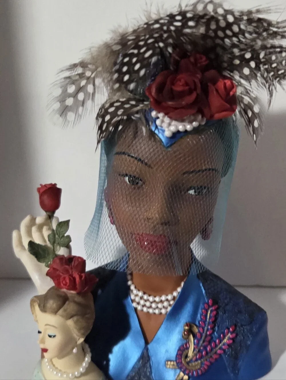 Cameo Girls Celeste 1944 “A Fine Arrangement” Lady Head Vase 416/1000 rare vtg